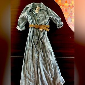 ZARA NWT Light weight Denim Dress